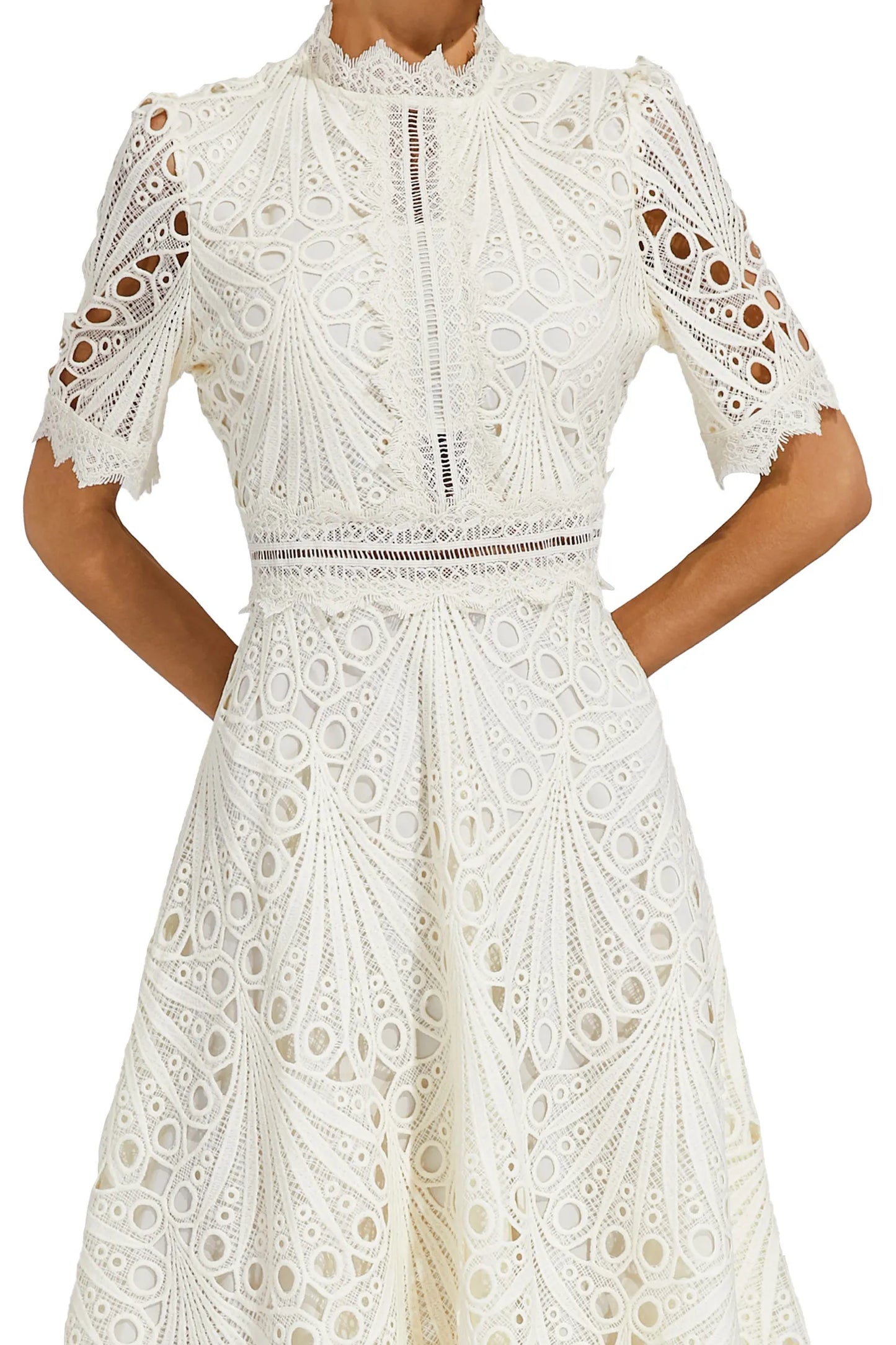 Robe en Dentelle Midi Élégante pour Femme