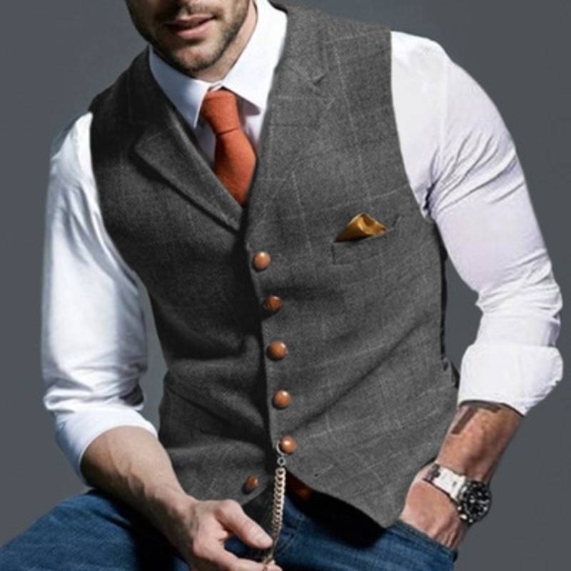 Veste en carreaux élégante pour homme