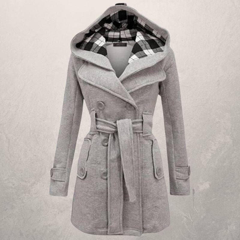 Manteau Chic à Capuche Élégant