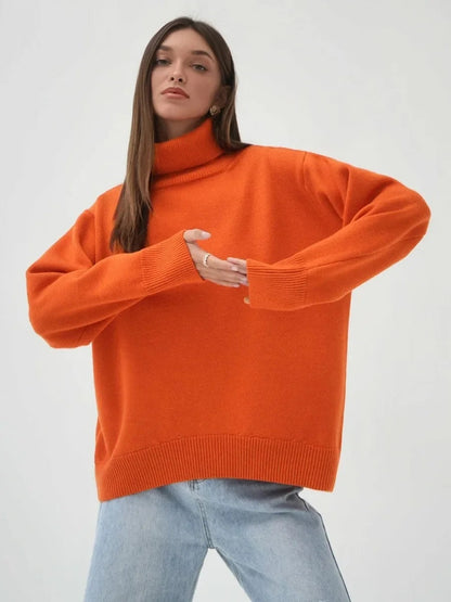 Pull Col Roulé Féminin