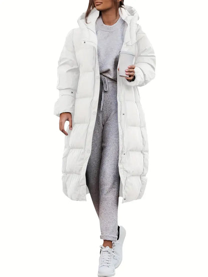 Parka Femme Longue Capuche Étanche et Chaude
