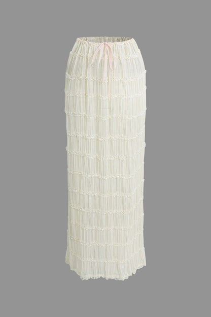 Robe de soirée deux pièces plissée élégante