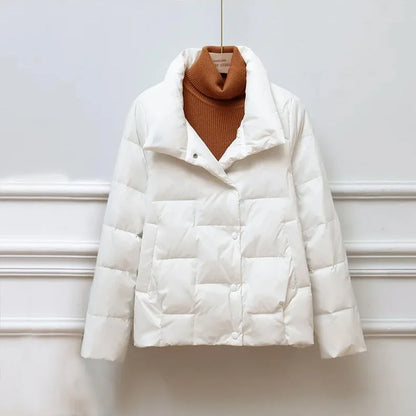 Veste Hiver Femme Douce et Chaude avec Broderie Élégante