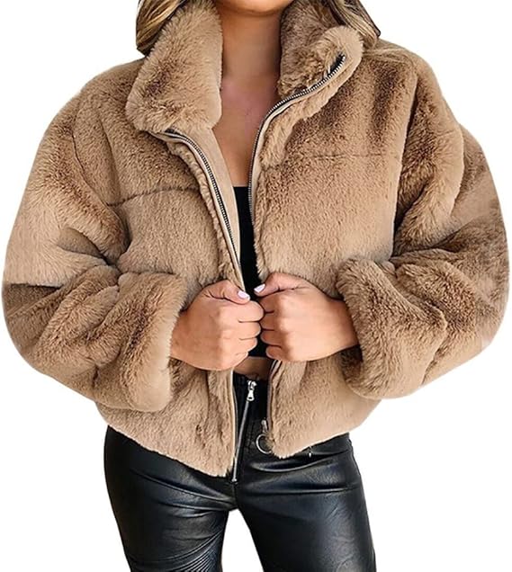 Manteau Femme Hiver Douillet - Veste Polaire Élégante Zippée - PanierRoyale
