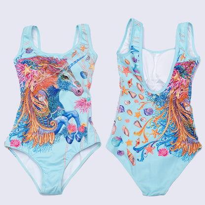 Maillot de bain une pièce Femme Effet sculptant Imprimé 3D Moderne