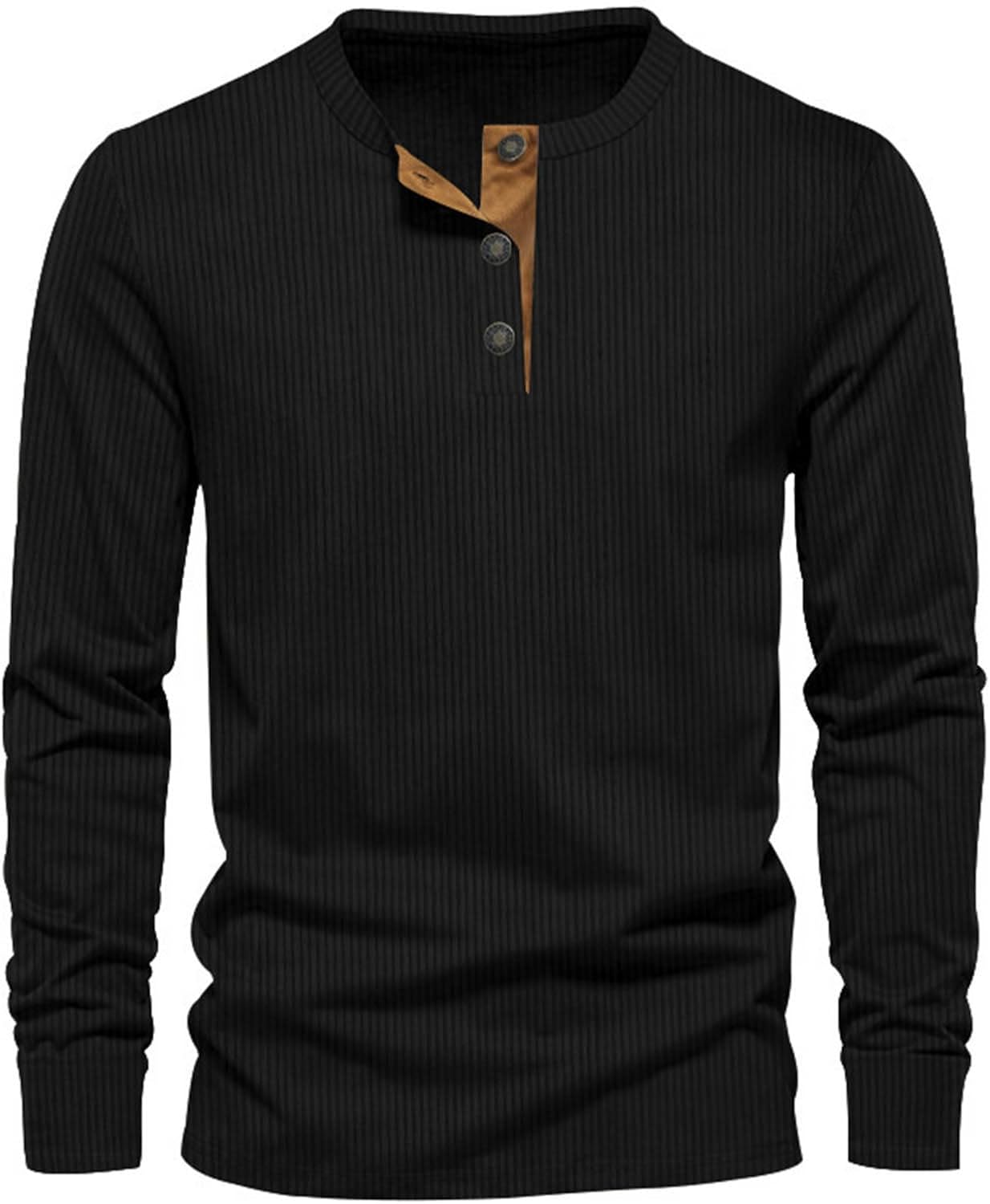 T-Shirt Homme Manches Longues Coton Doux et Élégant - PanierRoyale