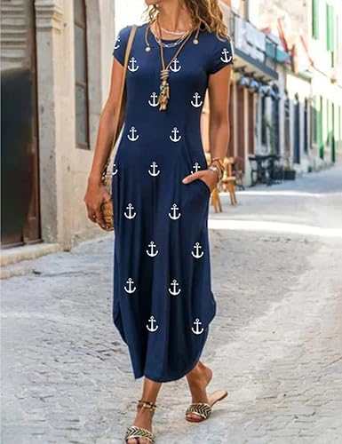 Robe Été Courte Fleurs Femme à Manches Courtes