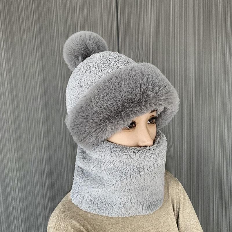 Chapeau et Écharpe Tricotés Doux et Warmants pour Adultes - PanierRoyale