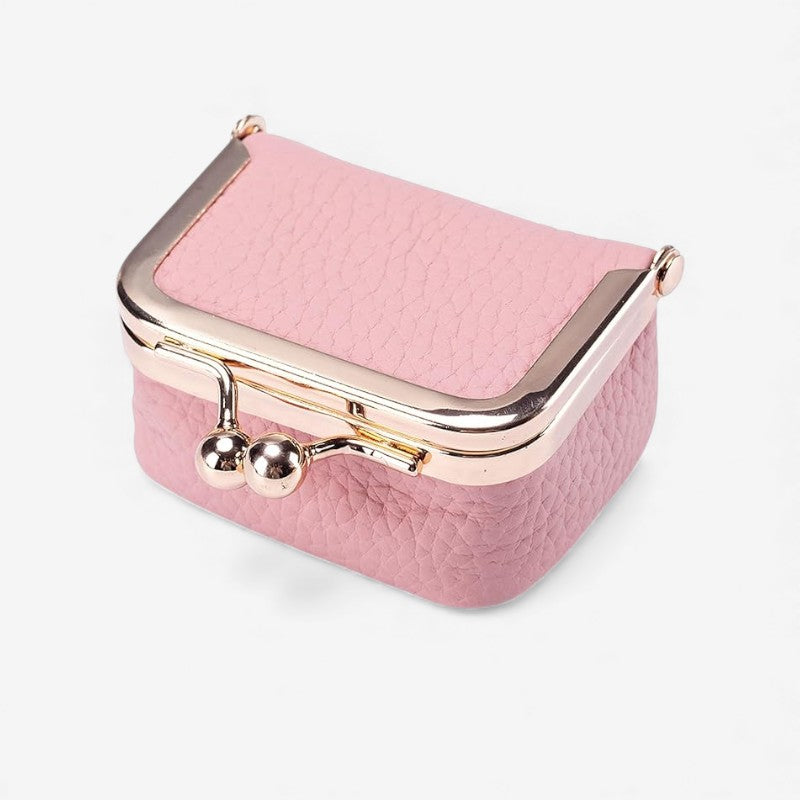 Pochette Porte-Monnaie en Cuir avec Fermeture Sécurisée