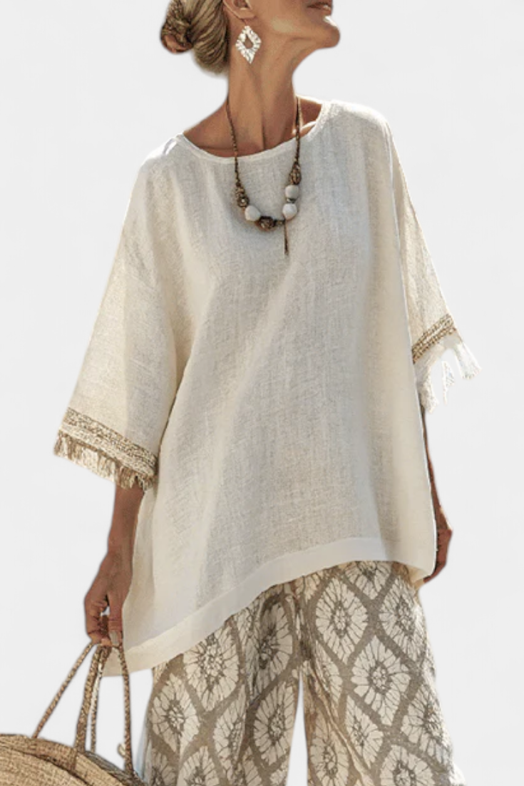Pantalon Boho Femme Évasé et Confortable