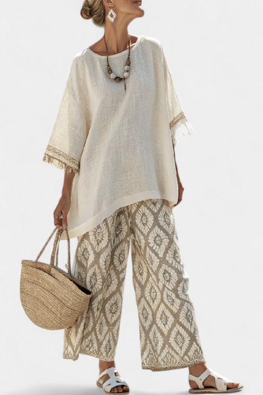Pantalon Boho Femme Évasé et Confortable - BerlinGlamour