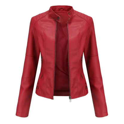 Veste Femme Élégante Col Montant