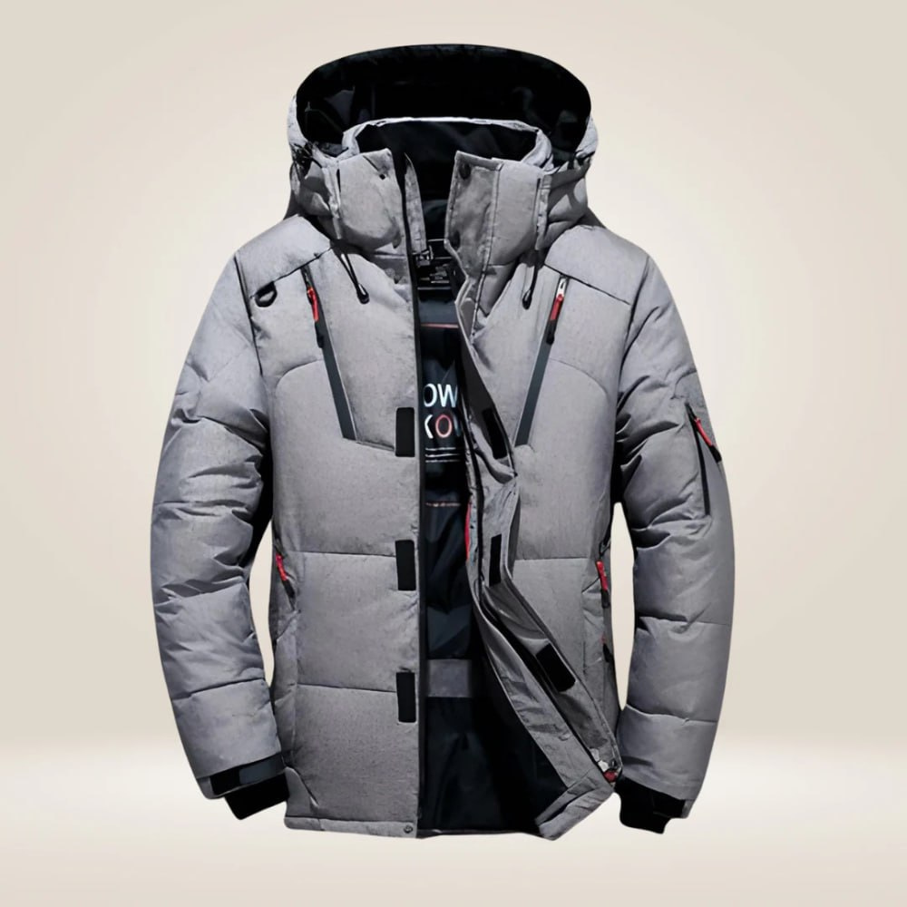 Veste Homme Duvet Coupe-Vent Chaude Coupe Ajustée