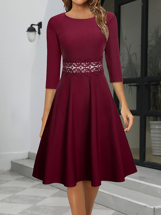 Robe Soirée Chic Pour Femme Taille Midi - PanierRoyale