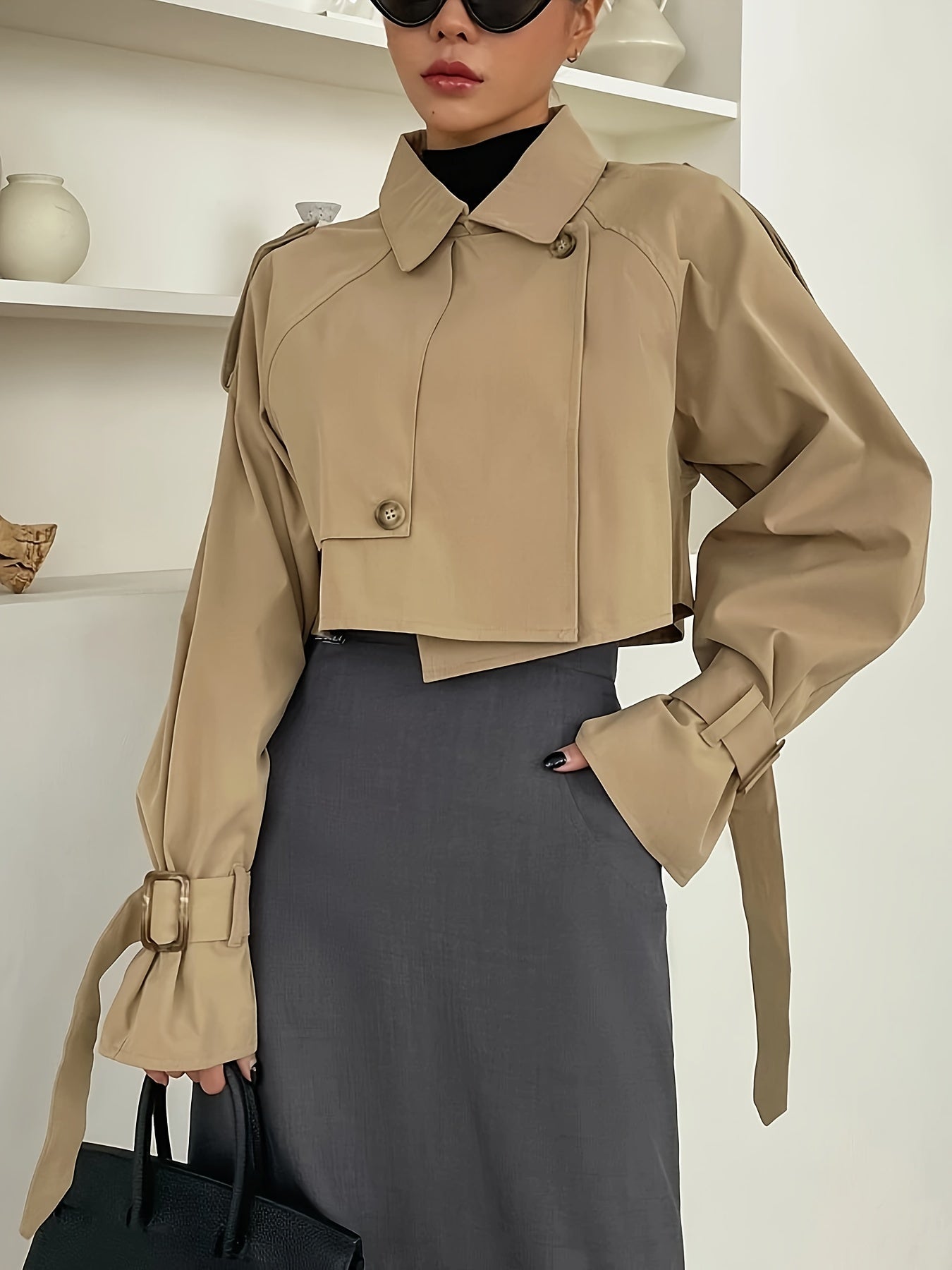 Manteau Femme Printemps Léger et Asymétrique
