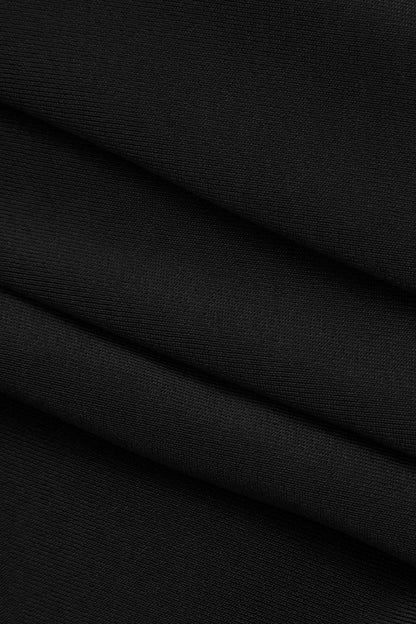 Robe Cocktail Épaules Découvertes avec Drapage Élégant
