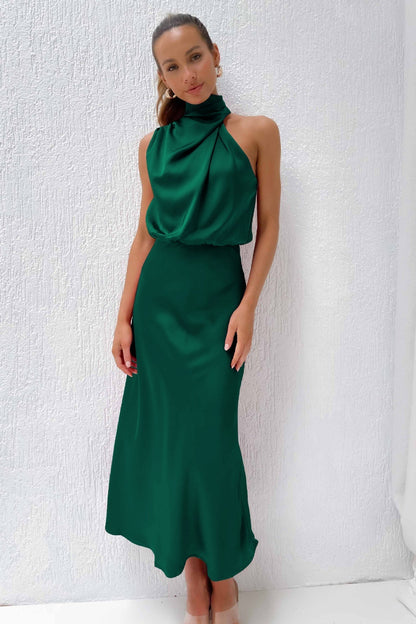 Robe Soirée Maxi Sans Manches pour Femme Élégante