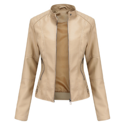Veste Femme Élégante Col Montant