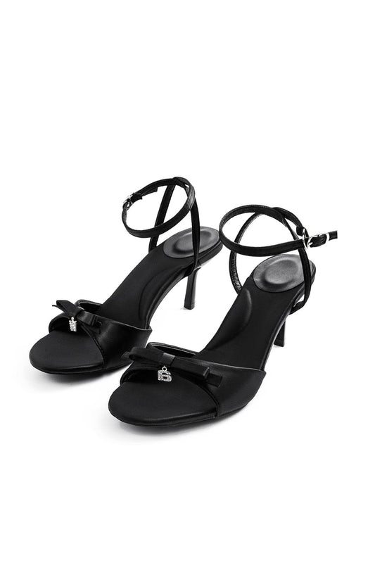 Sandales à Talons Noires Élégantes pour Femmes - BerlinGlamour