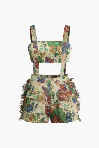 Robe deux pièces fleuri vintage chic - BerlinGlamour