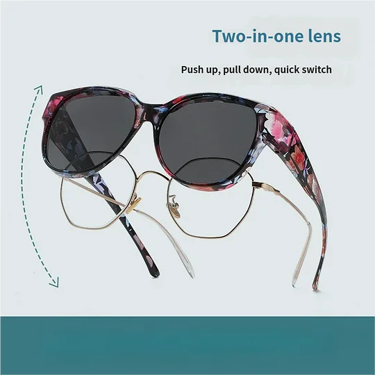 Lunettes de Soleil Femme Polarisées Protection UV400 Style Œil de Chat