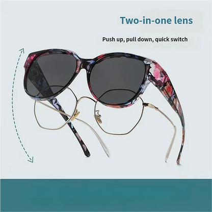 Lunettes de Soleil Femme Polarisées Protection UV400 Style Œil de Chat