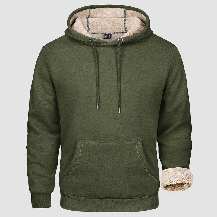 Sweat à Capuche Homme Hiver Doublé et Confortable