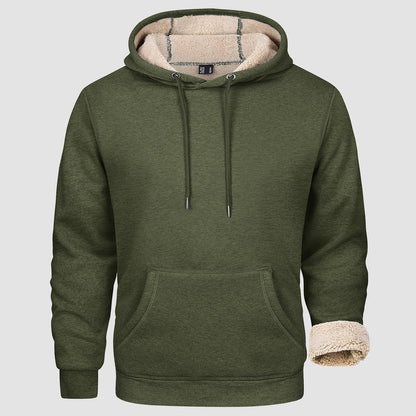 Sweat à Capuche Homme Hiver Doublé et Confortable
