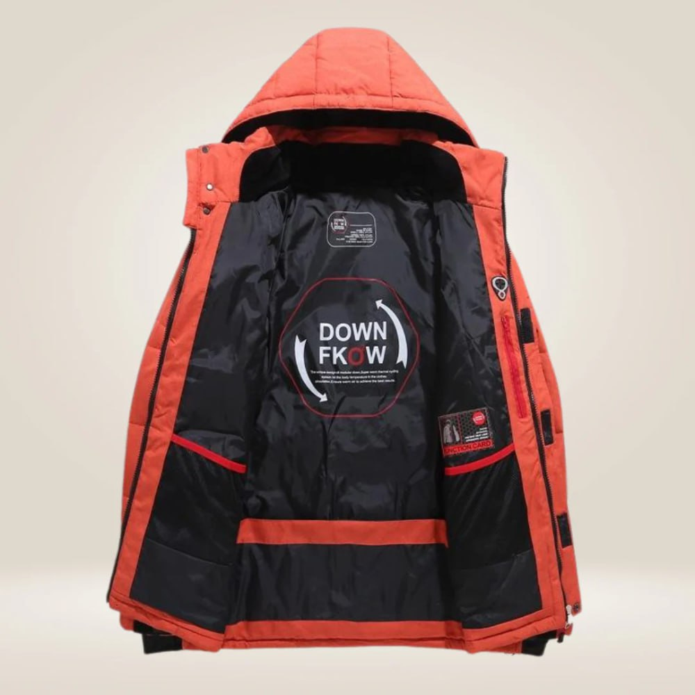 Veste Homme Duvet Coupe-Vent Chaude Coupe Ajustée