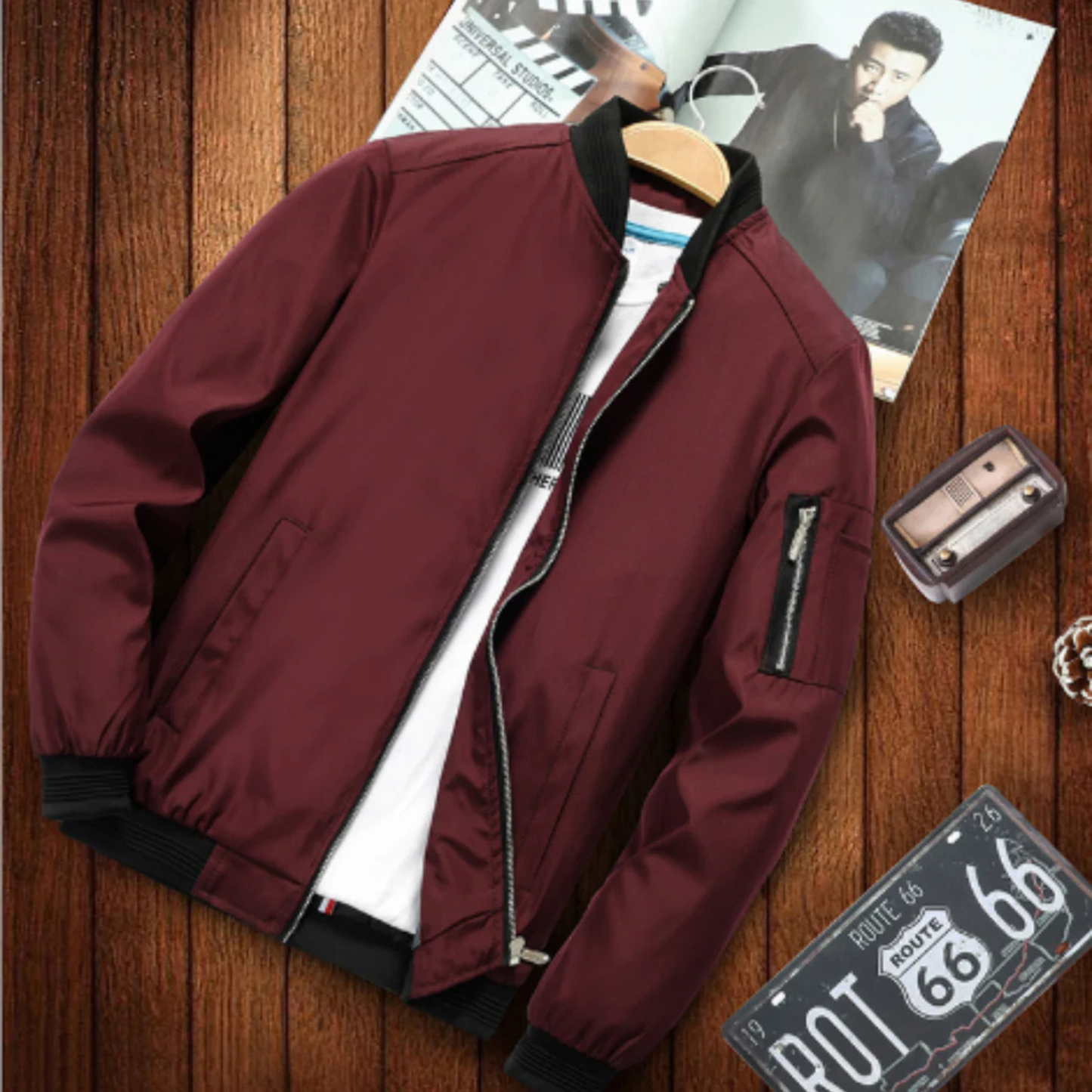 Blouson Homme Imperméable avec Poches et Capuche - PanierRoyale