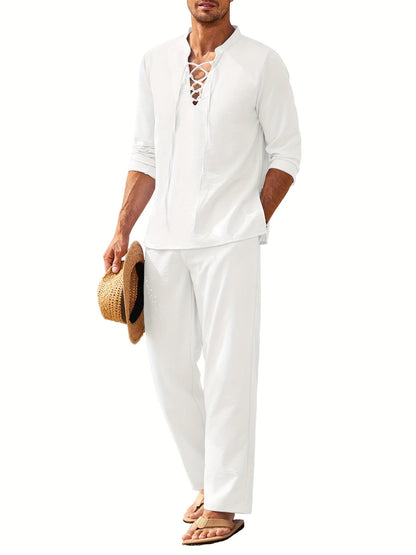 Chemise Homme Noir Classique à Manches Longues