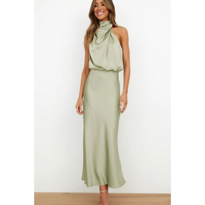Robe Soirée Dos Nu Femme Taille Midi Élégante - PanierRoyale