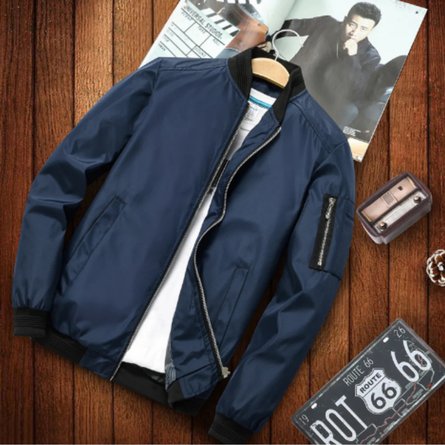 Blouson Homme Sportif Multi-Poches Imperméable