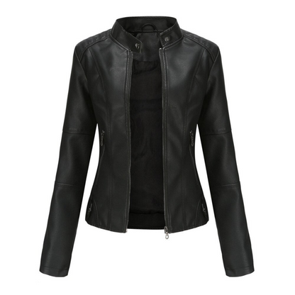 Veste Femme Élégante Col Montant
