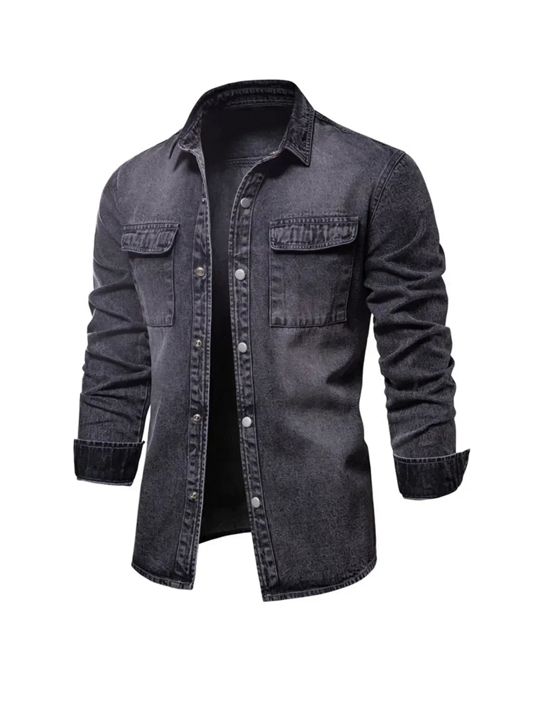 Chemise Homme Jean Foncé Classique