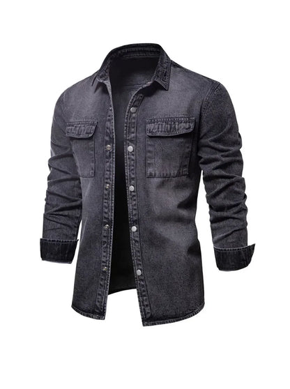 Chemise Homme Jean Foncé Classique