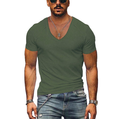 T-shirt Homme Col V Décontracté Moderne