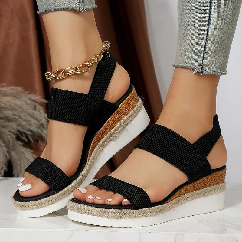 Sandales Compensées Été Femmes Confort et Chic