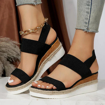 Sandales Compensées Été Femmes Confort et Chic