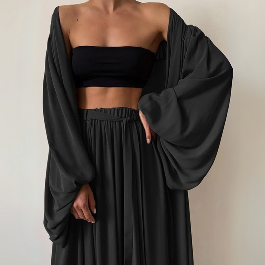 Costume Trois Pièces Femme Élégant pour Été - PanierRoyale