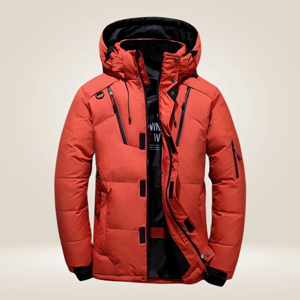 Veste Homme Duvet Coupe-Vent Chaude Coupe Ajustée
