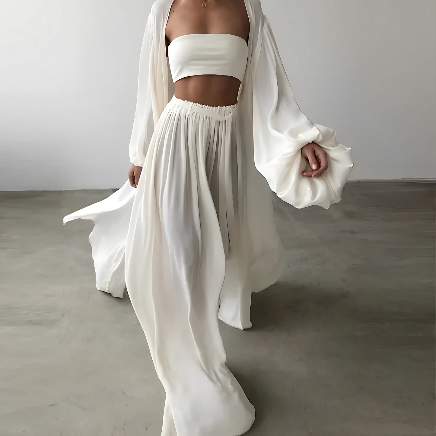 Costume Trois Pièces Femme Élégant pour Été