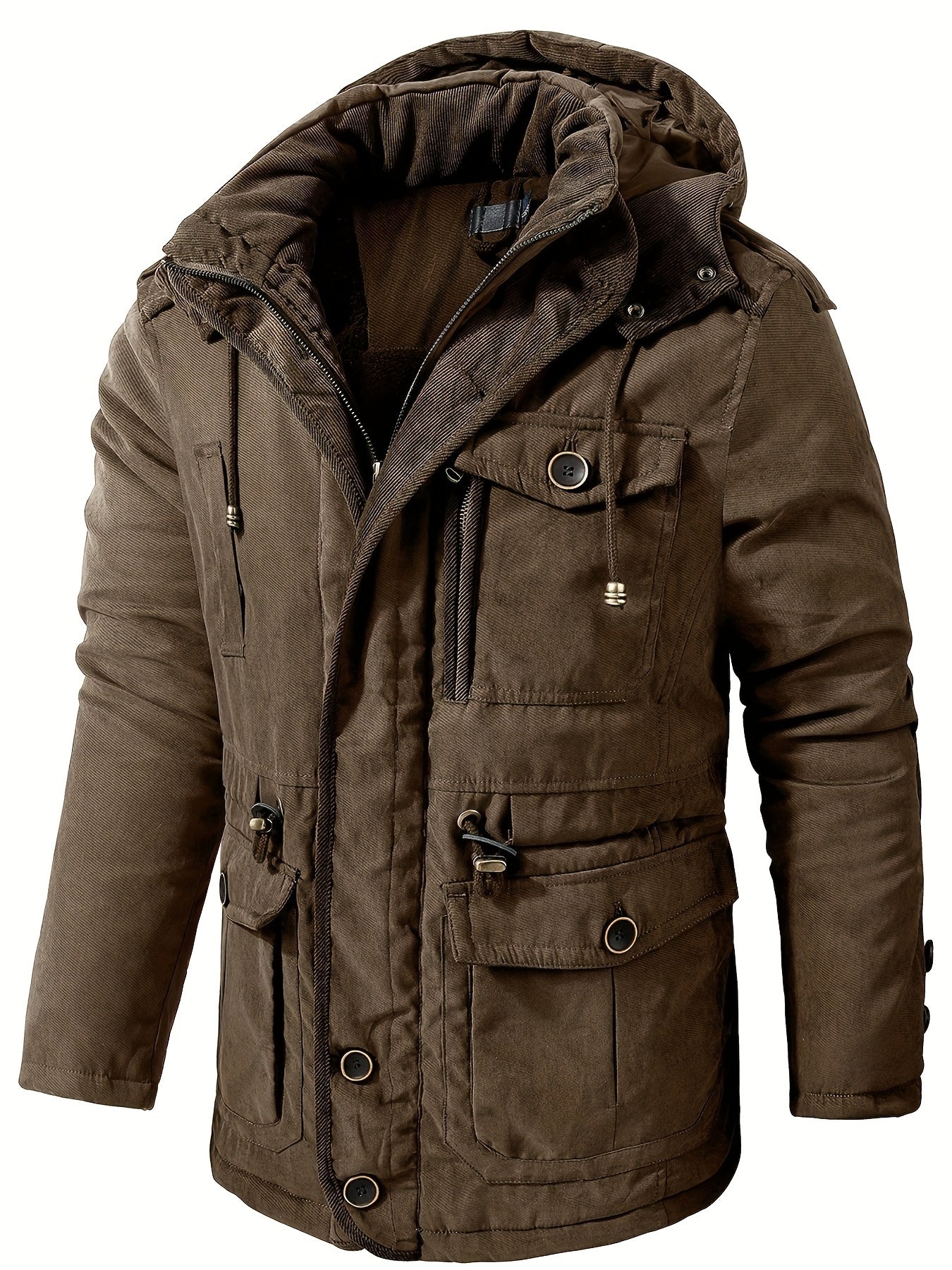 Veste Hiver Homme à Capuche Chaude et Confortable