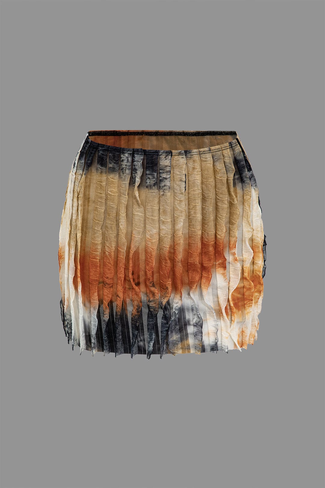Maillot de Bain Deux Pièces Coloré avec Top à Col Montant