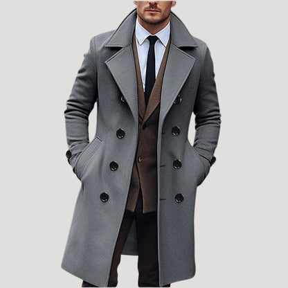 Manteau Homme Hiver-Lang, Long et Élégant