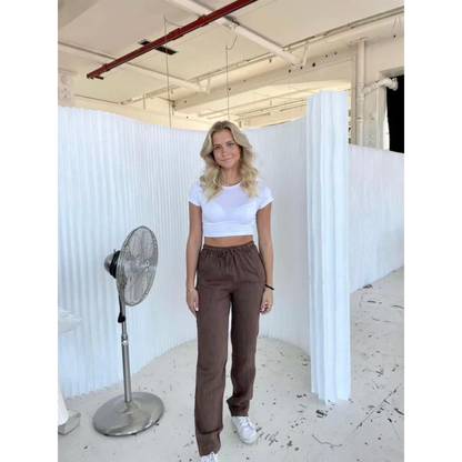 Pantalon Jogging Élastique Femme Confortable