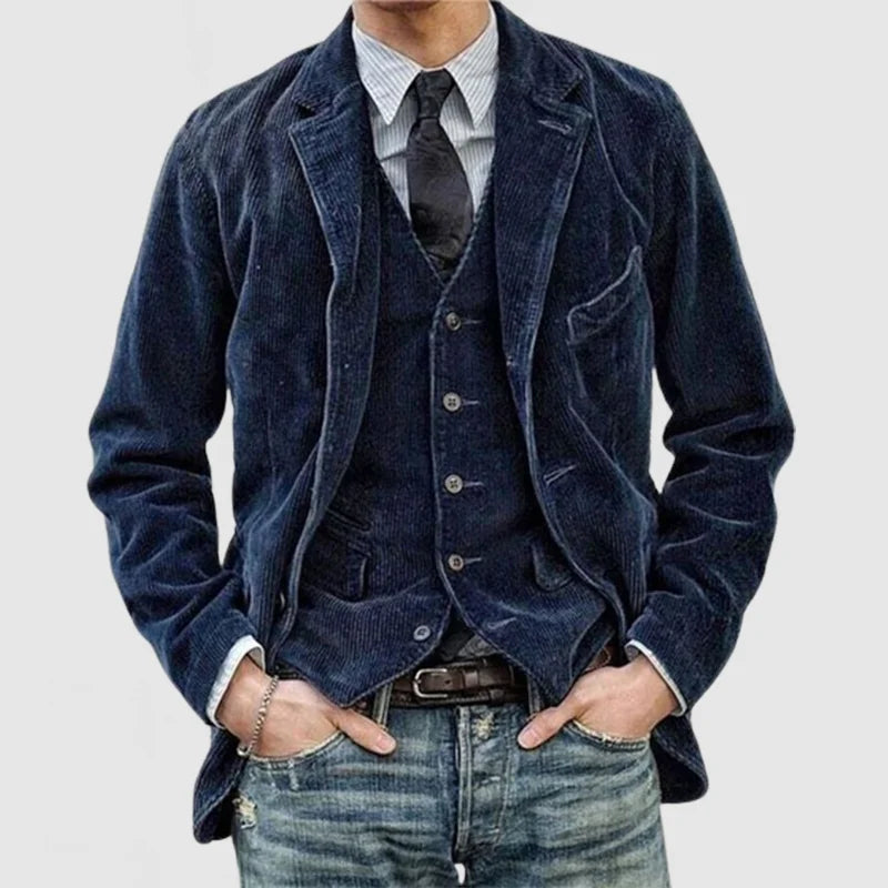 Blazer Homme Velours Chic et Confortable