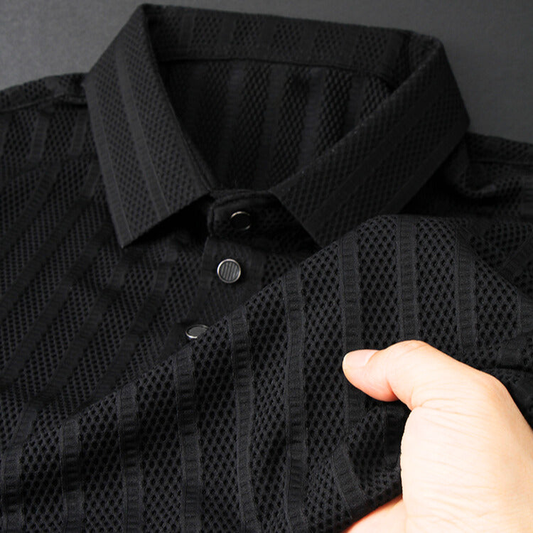 Chemise Polo en Soie pour Homme de Luxe