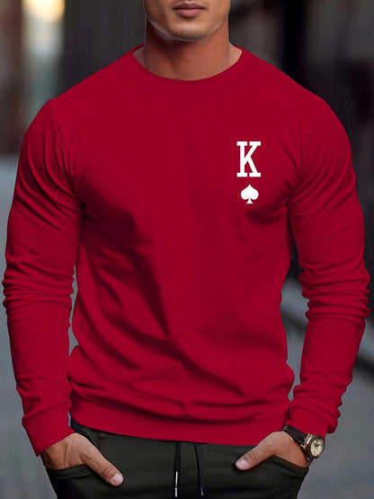 Sweat Homme Carreaux Classique Manches Longues
