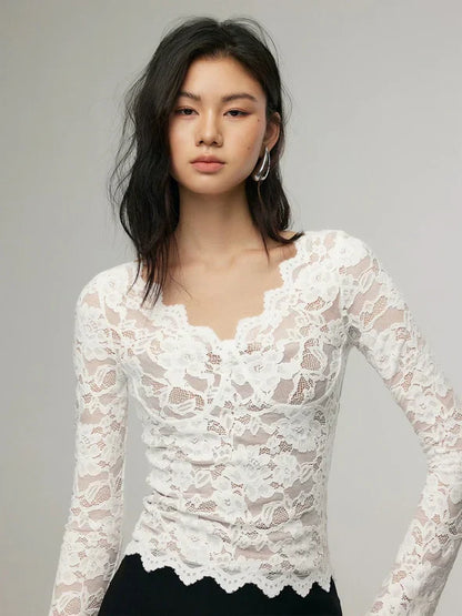 Robe Femme Longue Manche Florale Élégante